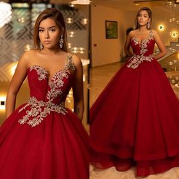 2020 New Prom Dresses One Shoulder Appliques Beads Evening Gowns Custom Made Lace-up Back Sweep Train A Line Formal Party Dress