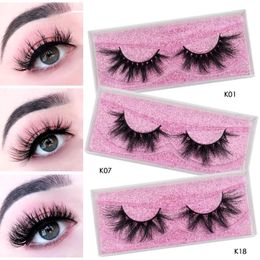 Ups Free cruelty free 3d / 5d/6d 100% siberian mink fur eyelashes 15mm 18mm 19mm 20mm 25mm long with storage lashes box