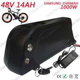 48V 14AH Samsung Lithium Battery Electric Bicycle 48V 1000W 8fun Bafang BBS02 BBSHD Motor Battery with BMS Board and 2A Charger.