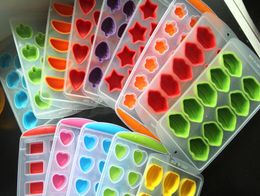 Fruit Shapes Ice Cube Trays Easy Release Grade Silicone Ice Pan Chocolate Moulds Candy Maker Jelly Mould Heart Star Lip Coolers Barware