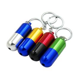 New Colourful Sharpstone 63mm Mini Metel FilterPipes Capsule Style with Key Chain Smoking Pipes Tobacco Pipe Cigarette Holder Philtre