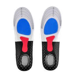 DHL Suporte do Arco Ortótico Massageando Absorção de Silicone Almohadilla de Plantilla Anti-Slip Gel Soft Sport Shoe Palmeira para homem