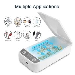 UV Steriliser Box,USB Charging Smartphone UV Light Disinfection Box for Phone Toothbrush Makeup Tool Jewellery Pet Home Office Travel