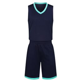 2019 New Blank Basketball Jerseys gedruckt Logo Mens Größe S-XXL günstiger Preis Versand schnell gute Qualität Dark Blue DB003