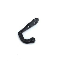 30PCS Black Metal small hooks Decorative wall cabinet hooks Door hanger for clothes hat Key Bag with Screws2603
