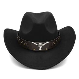 Men & Women's Western Style Cowboy Hat Cowgirl Cap Wide Brim with Wide Belt for Halloween Birthday Christmas Masquerade Party