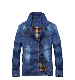 Winter Mens Denim Jacket Casual Fashion Men Bomber Baseball Jackets Men Blue Jean Jacket Size M-4XL