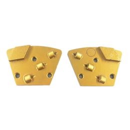 kELLER Grinding Tools Rhombus Segments Three Quarter PCD Grinding Shoes PCD Grinding Plate for Removing Mastic and Thicker Epoxy 12PCS