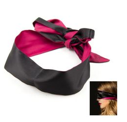Sexy Soft Silk Satin Eye Mask Shade Blindfold Ribbon Reversible Bondage Patch