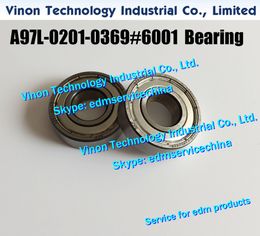 (5pc) A97L-0201-0369#SS6001 edm Ball Bearing Lower F502 (Steel Seal) For Roller F406,F410 A97L.0201.0369#6001LLU,A97L.0201.0369,A97L02010369