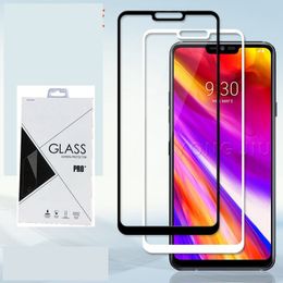9H Full Cover Tempered Glass Screen Protector Silk Print for LG Stylus 5 stylo 4 K40 Q6 Q7 G6 G7 600PCS/LOT Retail package