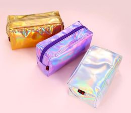 50pcs Cosmetic Bag Women Pu Laser Waterproof PVC Pouch Wash Toiletry Bag Travel Organiser Case