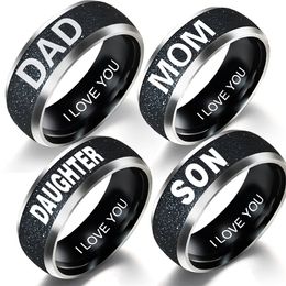 2019 Europe and America Mother's Day Gift Jewellery Family Couple Family Ring DAD MOM SON DAUGHTER