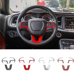 ABS Car Steering Wheel Cover for Dodge Challenger 15+ / Durango 14+ / Grand Cherokee SRT8 14+ / Dodge Charger 15+