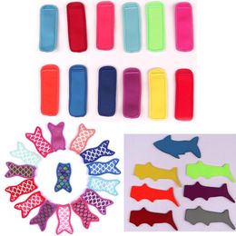 Popsicle Holder New shark style ice lolly sets of Colourful summer ice Cream tools Ice Pop For kids children's gifts Free ship