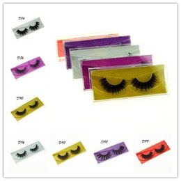 3D Mink False Eyelash Natural Long Fake Eyes lash Extension Thick Cross Faux 4D Eyelashes Eye Makeup free ship 30