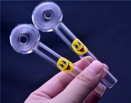 USA popular Glass Oil Burner Pipe 4inch 30mm ball glass Pipe Smoker tool Thick hand Smoking pipes