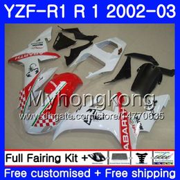 Bodys For YAMAHA YZF-1000 YZF R 1 YZF R1 Scorpion Red hot 2002 2003 Bodywork 237HM.36 YZF 1000 YZF-R1 02 YZF1000 Frame YZFR1 02 03 Fairing