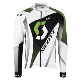 Spring/Autum SCOTT Pro team Bike Men's Cycling Long Sleeves jersey Road Racing Shirts Riding Bicycle Tops Breathable Outdoor Sports Maillot S210419117