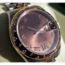 Wristwatches With Original Box Casual Modern lady Women's Watches 178341 Midsize Steel Rose Gold 31MM Chocolate Roman Diamond VI