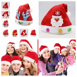 hot Kids Festival Hat snowman elk sequins Santa Claus Hats Long Plush Cloth Child Christmas hat Xmas beanies cap PartywareT2I5556