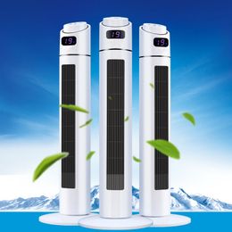 Electric Cooler Household Tower Cooler Remote Control Timing Ground Fan Shaking Head Silent Table Fan Dormitory Leafless Fan