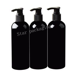 20X300ml Empty Black Liquid Soap Lotion Pump Plastic Bottles,300ML Refillable Shampoo Bottle,Empty Cosmetic Containers,Wholesale