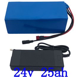 24V 500W 700W battery 24V 25AH Electric Bike battery 24V 24AH electric scooter battery use 3.7V 26650 5000mah cell+3A charger