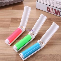 Hot Creative Mini Multicolor Portable Washable Lint Dust Hair Remover Cloth Sticky Roller Brush Recyclable Electrostatic Folding
