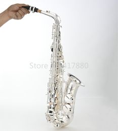 MARGEWATE MAS-5800 New Arrival Alto Saxophone High Quality Brass Silver Plated Eb Tune Sax E Flat Musical Instrument With Case Free Shipping