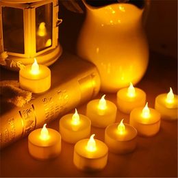 Creative LED Candle Lamp Simulation Colour Flame Tea Light Home Wedding Birthday Home Decoration Candles YQ01371