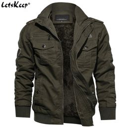 M-6XL LetsKeep Winter Fleece bomber jacket men badges military army jackets coat mens tactical parkas Outerwear Plus size, MA498