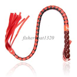 Bondage New Faux Leather Whip Flogger Handle Tassels Restraint Couple Game Funny Toys B901