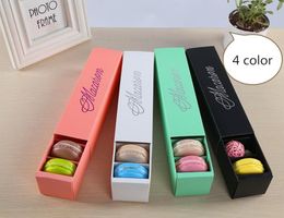 6 Colours Macaron packaging wedding candy Favours gift Laser Paper boxes 6 grids Chocolates Box/cookie box SN331