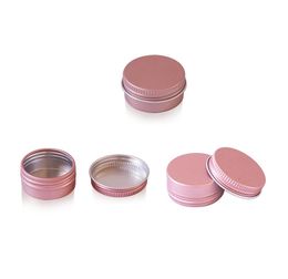 Rose Gold 10g 15g 25g 60g Aluminium Jars Lip Balm Pot Skin Care Cream Eyeshadow Lipgloss Liquid Base Foundation Container Tins