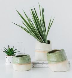 Cute potted flowerpots fleshy office desktop balcony personality creative book room interior desktop furnishings fashion