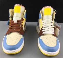 nuovo 1 i og mid orologio senza paura wmns uomo scarpe da basket designer 1s sneakers sport università blu varsity rosso qualità 3646