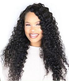 Human Hair 13x4 Lace Front Wigs for Black Women Peruvian Deep Wave Wig with Baby Hair 130% Density