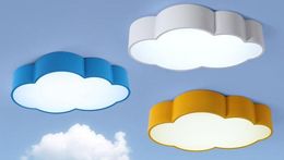 LED cloud kids room lighting children ceiling lamp baby ceiling light with yellow blue red white Colour for boys girls bedroom fixtures MYY