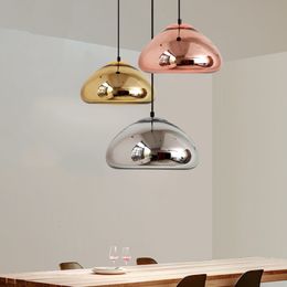 Art deco modern novelty glass pendant light LED E27 with 3 colors for parlor bedroom dining room cafe hotel restaurant office