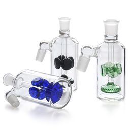 Glass Ash Catcher with three Colours 14.4mm 18.8mm for glass bong water pipe ashcatcher glass pipe smoke accessory