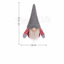 Christmas Handmade Swedish Gnome Scandinavian Tomte Santa faceless Nordic Plush Toy doll Ornament Xmas Tree Decor ornament T2I5604