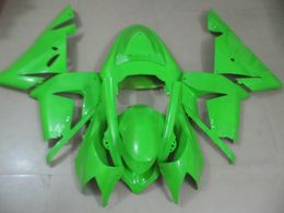 Injection Mould Fairing body kit for KAWASAKI Ninja ZX10R 04 05 ZX 10R 2004 2005 ABS Green Fairings bodywork+gifts KM22