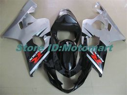 Motorcycle Fairing kit for SUZUKI GSXR600 750 K4 04 05 GSXR 600 GSXR 750 2004 2005 gray black Fairings set SF100