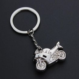 10pcs/lot Personality Metal Motorcycle Keychain Fashion Moto Key Ring Holder Souvenir Gift Wholesale Key Chain Charm Pendant Jewelry