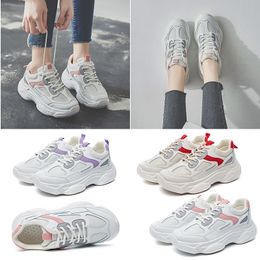 fashion sport designer women running shoes triple white pink purple red adorn comfortable breathable trainer sneakers size 35-40