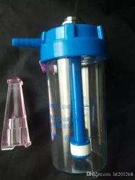 Blue acrylic hookah Wholesale Glass bongs Oil Burner Pipes Water Pipes Smoking