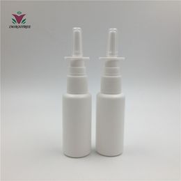 50 PCS 30ml 1Oz HDPE Oval Nasal Mist Spray Spray Atomizer Bottle with Pumps