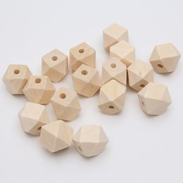 100pcs/lot 10-30mm natural unfinished geometric wood spacer beads jewelry /DIY wooden necklace making findings DIY