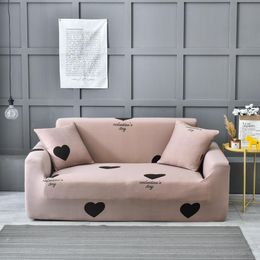 Heart Elastic Sofa Cover Two and four Seats Modern Living Room Slipcover Stretch Furniture Case L Shaped Corner Couch Cover